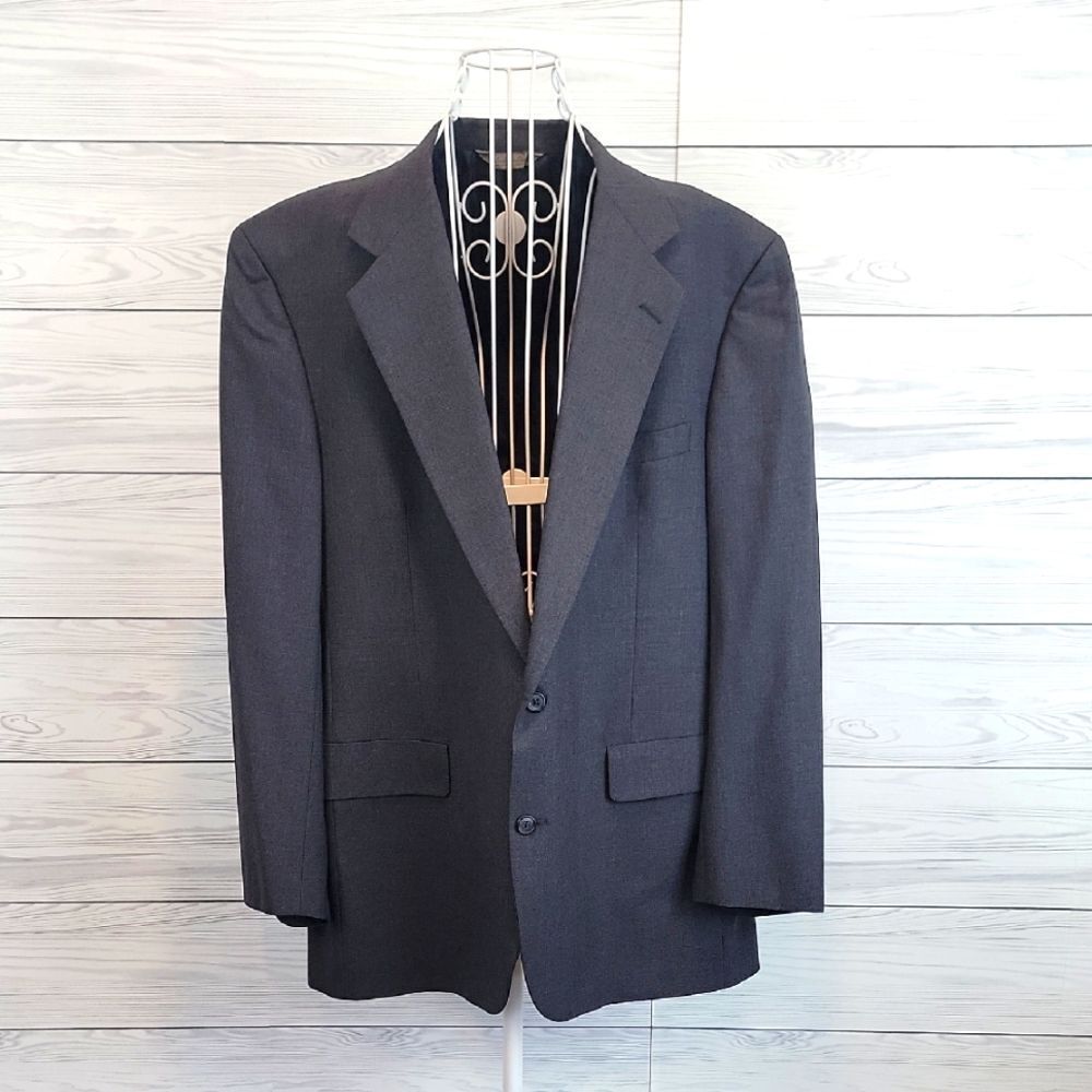 Nordstrom Mens Classic Grey Suit Blazer Size 44R